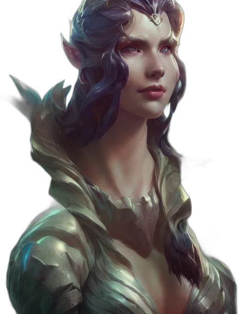dragon, face, staff, crown, fantasy art, concept art, photorealistic, comic book art transparent PNG cut-out