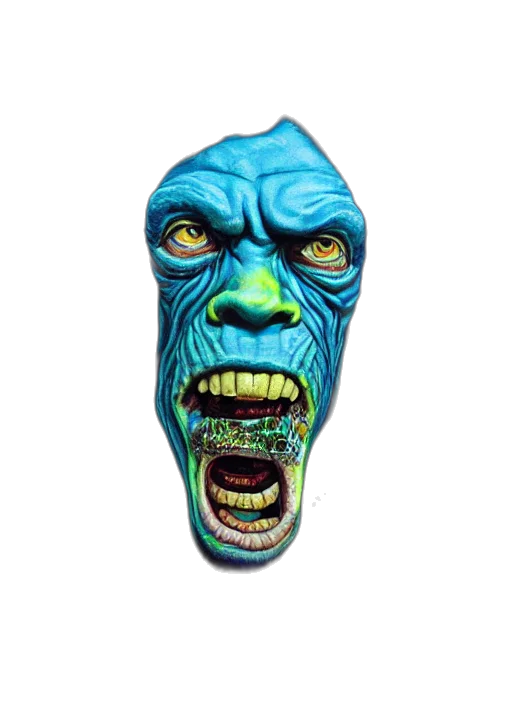 mask, face, creature, staff transparent PNG cut-out
