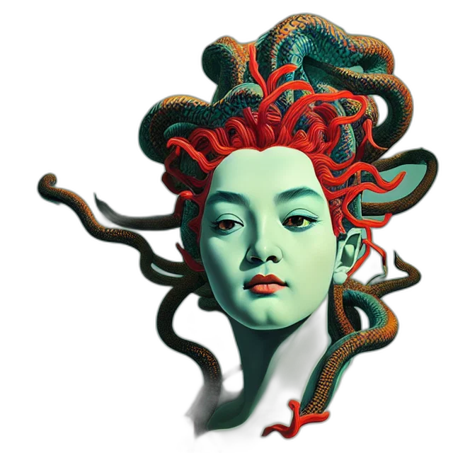 crown, hair, mask, face, 3d render, photorealistic, fantasy art, concept art transparent PNG cut-out