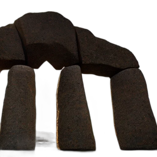 furniture, umbrella, hat, crown, 3d render, stargate, made, stone transparent PNG cut-out