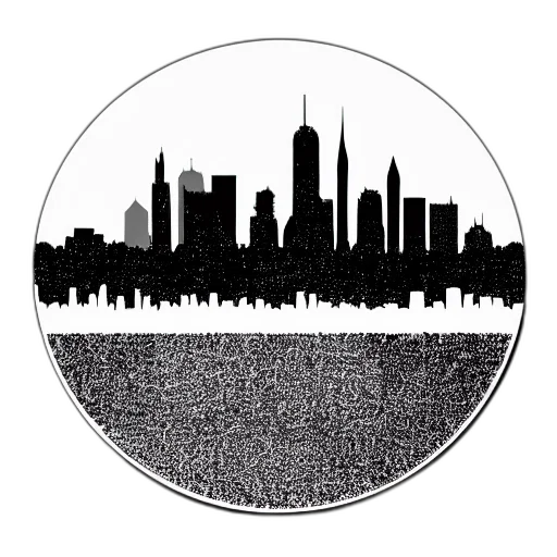 pixel art, comic book art, cartoon, concept art, monochrome, perfect, circle, outer transparent PNG cut-out