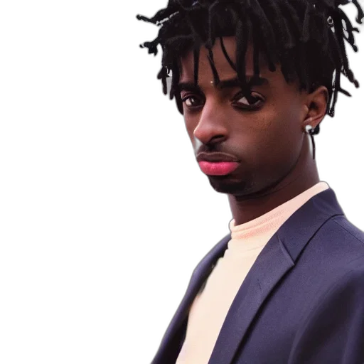 jacket, face, hair, staff transparent PNG cut-out