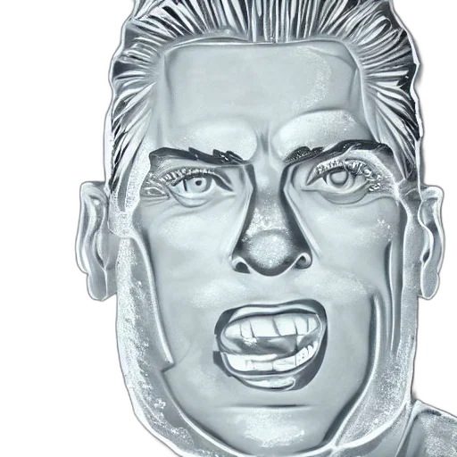 face, mask, jacket, creature, comic book art, photorealistic, cartoon, 3d render transparent PNG cut-out