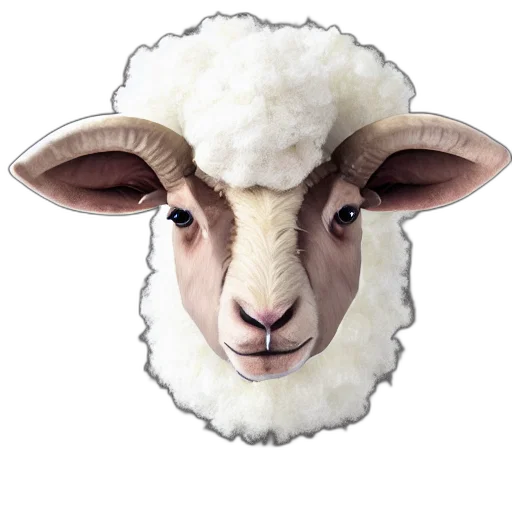 animal, face, mask, creature, photorealistic, pixel art, 3d render, portrait transparent PNG cut-out