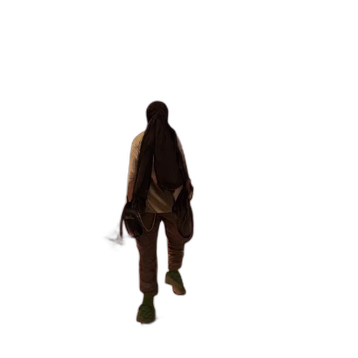 jacket, creature, animal, mask, 3d render, concept art, pixel art, photorealistic transparent PNG cut-out