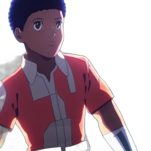 jacket, staff, anime, concept art transparent PNG cut-out