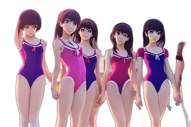 3d render, concept art, anime, photorealistic transparent PNG cut-out
