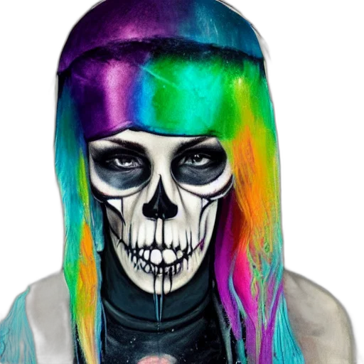 mask, face, hair, hat, cyberpunk, photorealistic, concept art, fantasy art transparent PNG cut-out