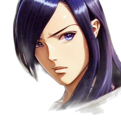 face, staff, anime, concept art transparent PNG cut-out