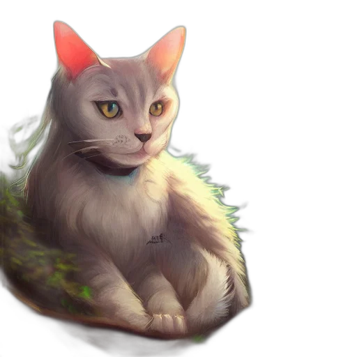 creature, animal, staff, fantasy art transparent PNG cut-out