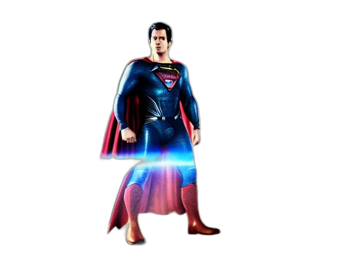 concept art, comic book art, 3d render, photorealistic, moviestill, man, steel, super transparent PNG cut-out