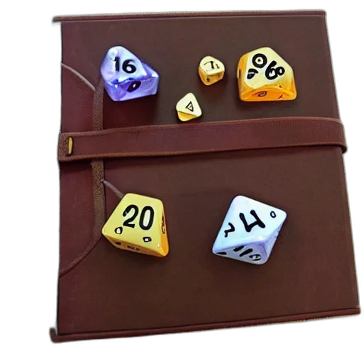 concept art, dragon, hoarding, dice transparent PNG cut-out