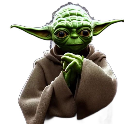 staff, mask, 3d render, photorealistic, concept art, still, photo, yoda transparent PNG cut-out