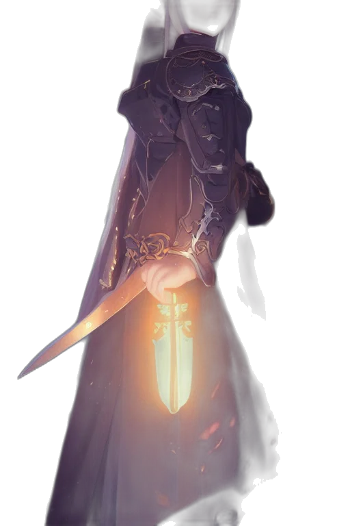 staff, sword, weapon, jacket transparent PNG cut-out