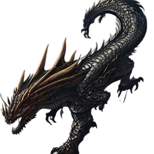 dragon, staff, sword, animal transparent PNG cut-out