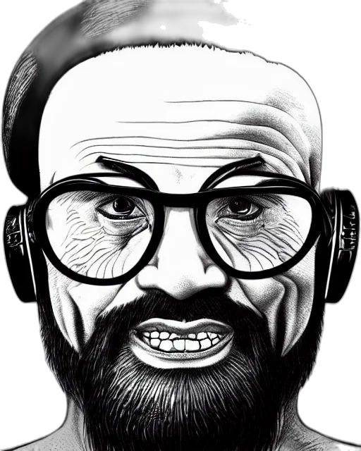 face, mask, cartoon, comic book art transparent PNG cut-out
