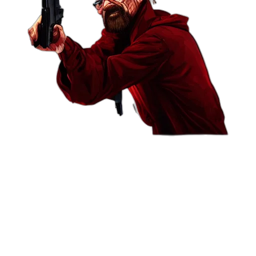 weapon, staff, jacket, animal, pixel art, concept art, 3d render, photorealistic transparent PNG cut-out