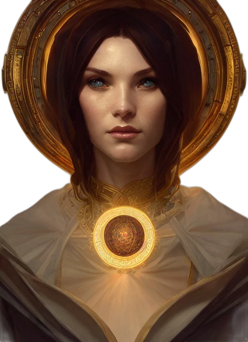 face, crown, jewelry, staff, fantasy art, concept art, photorealistic, oil painting transparent PNG cut-out