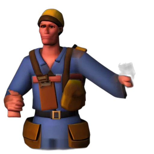 staff, weapon, hat, jacket, 3d render, concept art, photorealistic, pixel art transparent PNG cut-out