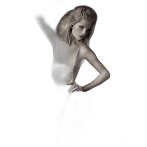 dress, hair, jewelry, creature transparent PNG cut-out