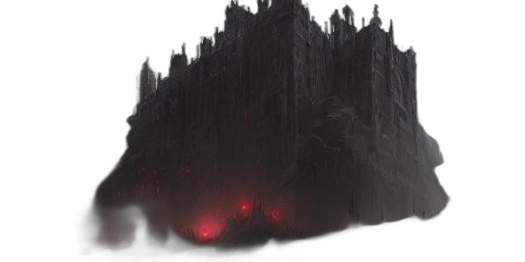 crown, sword, building, dragon, concept art, fantasy art, cyberpunk, comic book art transparent PNG cut-out