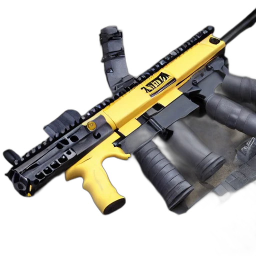 weapon, 3d render, photorealistic, assault transparent PNG cut-out