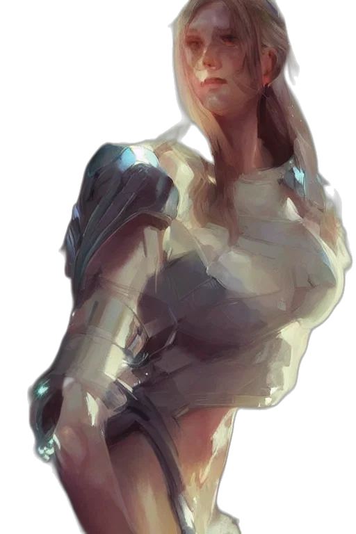 dress, robot, face, jacket, concept art, fantasy art, cyberpunk, comic book art transparent PNG cut-out
