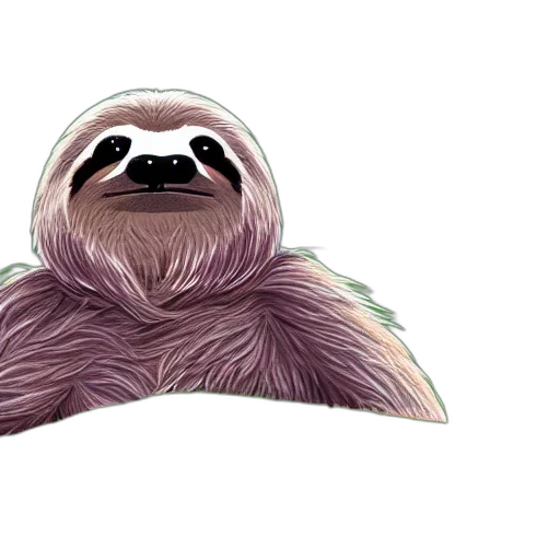 creature, animal, hair, mask, concept art, watercolor, 3d render, photorealistic transparent PNG cut-out