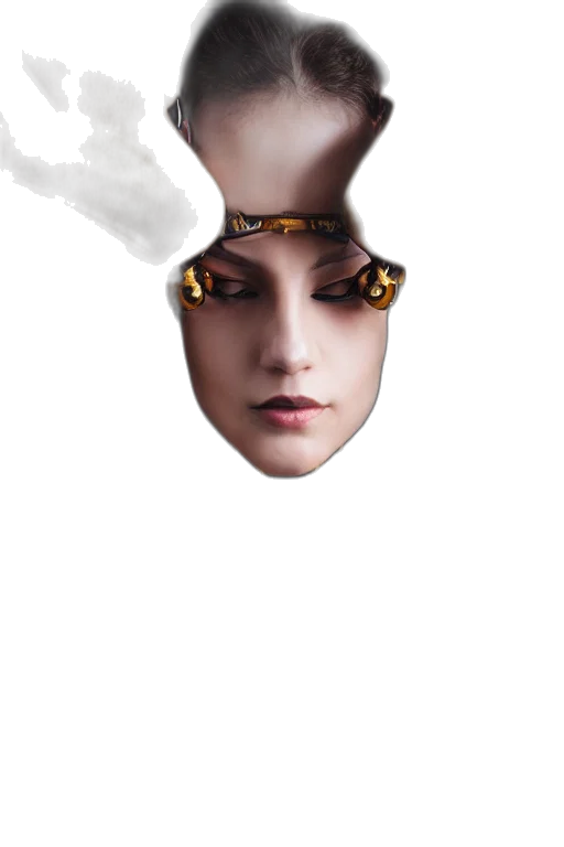mask, face, robot, crown transparent PNG cut-out