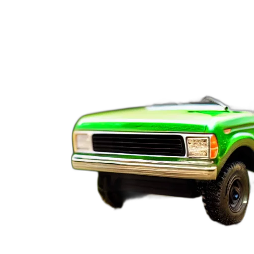car, weapon, animal, 3d render, photorealistic, concept art, pixel art, green transparent PNG cut-out