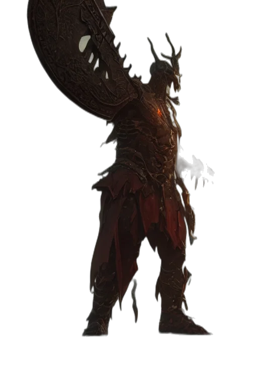 creature, staff, dragon, mask, concept art, fantasy art, 3d render, comic book art transparent PNG cut-out
