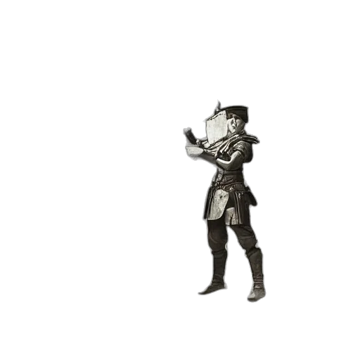 staff, hat, weapon, jacket, concept art, 3d render, pixel art, fantasy art transparent PNG cut-out
