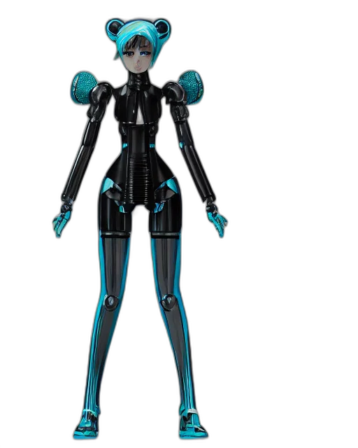 robot, concept art, 3d render, cyberpunk transparent PNG cut-out