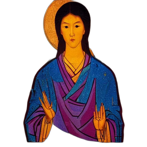 pixel art, portrait, asian, looking transparent PNG cut-out