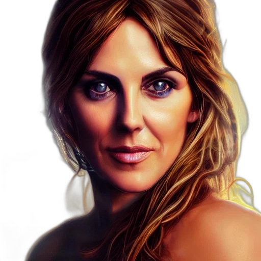 face, jewelry, photorealistic, oil painting transparent PNG cut-out