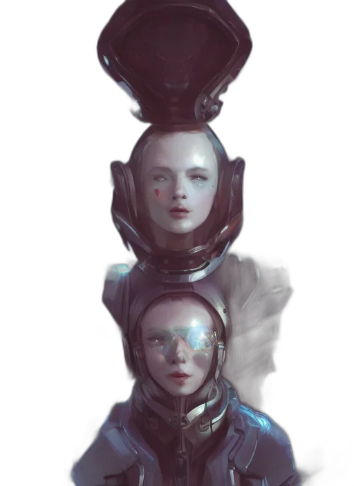 robot, mask, face, crown, concept art, cyberpunk, fantasy art, 3d render transparent PNG cut-out