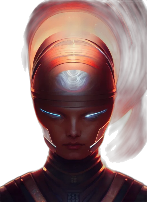 face, robot, mask, concept art transparent PNG cut-out