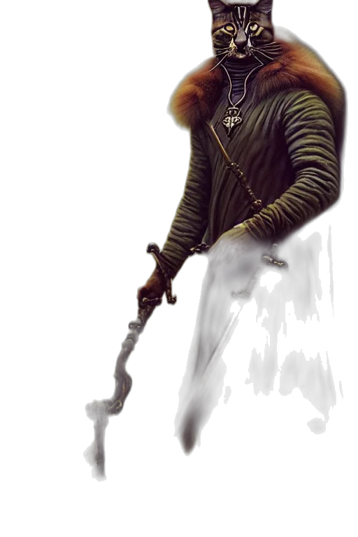 staff, sword, weapon, jacket transparent PNG cut-out