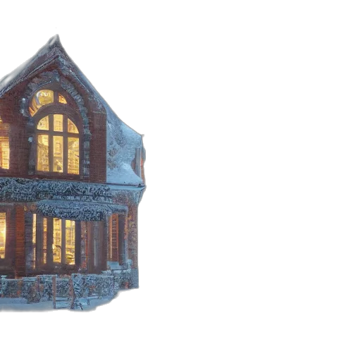 building, 3d render, concept art, photorealistic, watercolor, snow, any, time transparent PNG cut-out