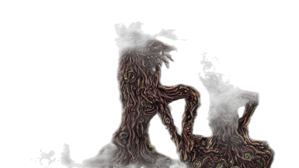 hair, creature, tree, animal, concept art, fantasy art, pixel art, comic book art transparent PNG cut-out