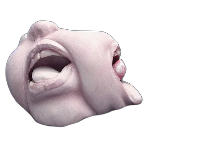 mask, face, creature, animal, 3d render, photorealistic, concept art, massive transparent PNG cut-out