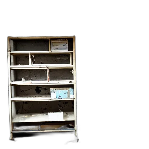 furniture, staff, showcase, abandoned transparent PNG cut-out