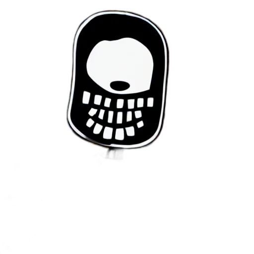 mask, jewelry, face, robot, concept art, comic book art, cartoon, monochrome transparent PNG cut-out