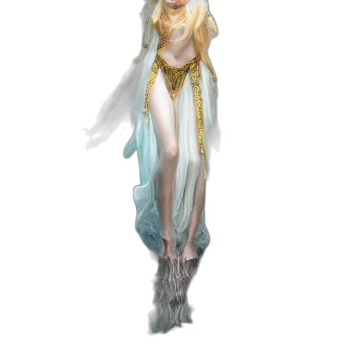 dress, staff, fantasy art, concept art transparent PNG cut-out