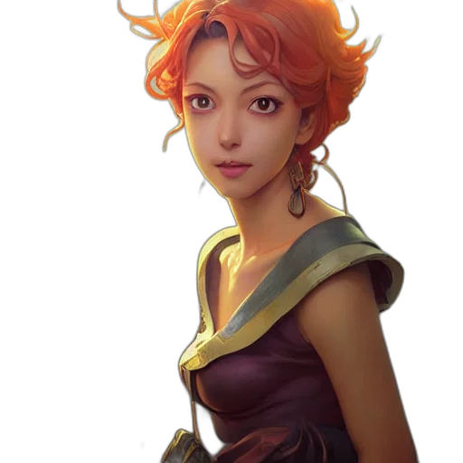 dress, crown, staff, face transparent PNG cut-out