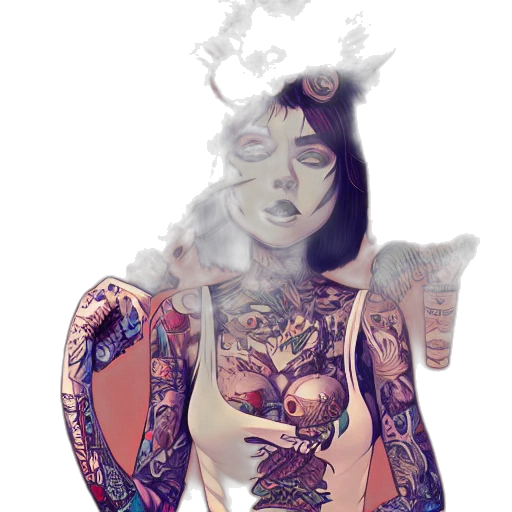 dress, dragon, mask, jewelry, fantasy art, comic book art, watercolor, concept art transparent PNG cut-out