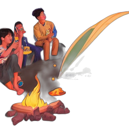 dragon, concept art, 3d render, cartoon, fire, collection, photos, moon transparent PNG cut-out