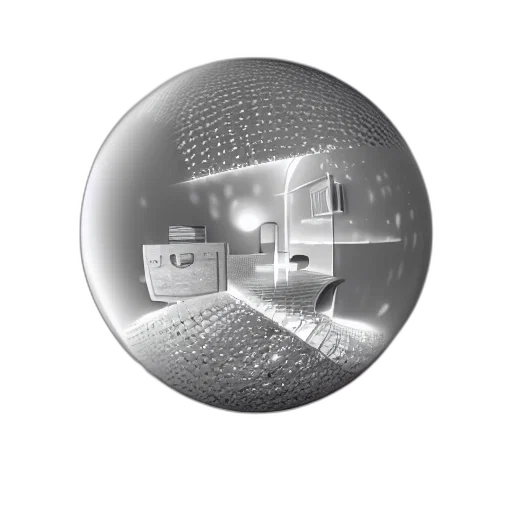 furniture, robot, umbrella, mask, 3d render, photorealistic, concept art, outer space transparent PNG cut-out