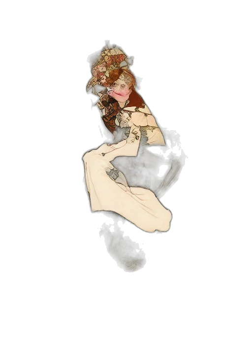 dress, creature, hair, staff, watercolor, concept art, pixel art, cartoon transparent PNG cut-out