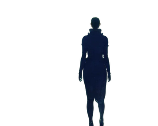 dress, robot, creature, face transparent PNG cut-out